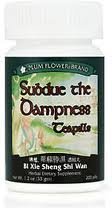 Plum Flower Subdue the Dampness teapills bottle promotes reliable quality and purity