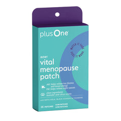 PlusOne Vital AM patch box with energizing green tea Formula.