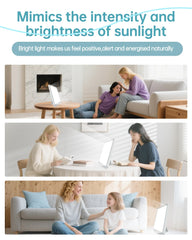 Plynvexa Light Therapy Lamp telescopic stand adjusts height for comfortable positioning.