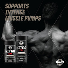 PMD NitroCM scoop angled emphasizes easy dosing during workouts.