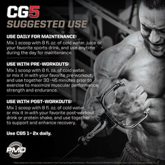 PMD Sports CG5 scoop illustrates precise pre or post workout usage