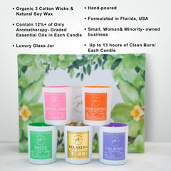Podaras Home gift set five candles, ideal for cozy evenings