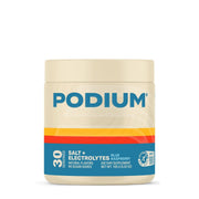 Podium Nutrition Salt+Electrolytes blue raspberry bottle ready for post-workout hydration.