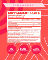 Podium Nutrition Solos label close-up highlighting creatine monohydrate quality