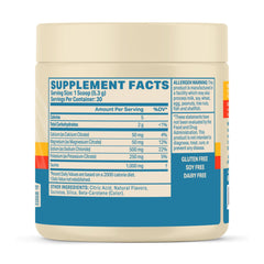 Close-up of Podium Training Salt+Electrolytes label showing electrolyte content and flavor.