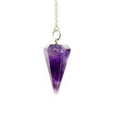 Polar Jade divination pendulum with amethyst crystal for dowsing and focused readings