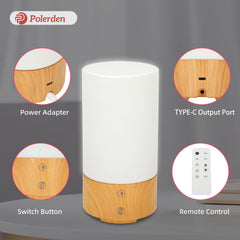 Polorden lamp highlighting curved diffuser to reduce glare in a room