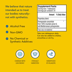 Pomamax mountain-grown ingredients emphasize premium sourcing and quality.