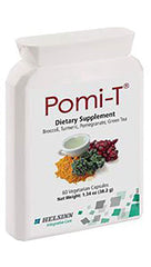 Pomi-T bottle with 60 capsules offering plant-based daily wellness support