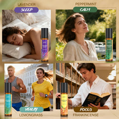 POP MODERN.C essential oils roll-on set frankincense: helps focus with a gentle aroma