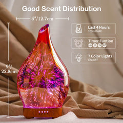 Porseme 100ml ultrasonic diffuser provides gentle humidity for cozy rooms.
