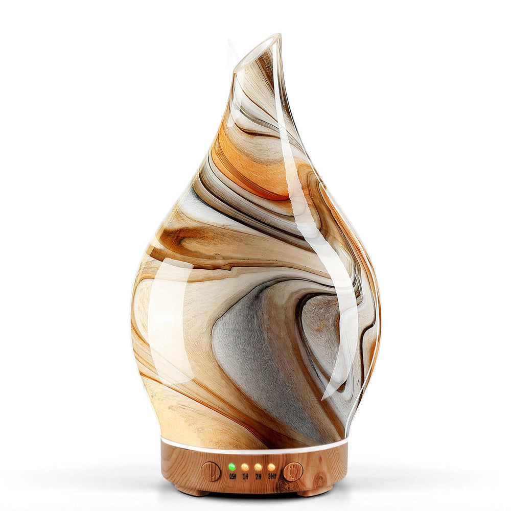 Porseme 150ml glass diffuser with handblown globe for ambient aromatherapy.