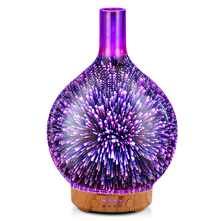 Porseme 3D glass diffuser with firework design for ambient mood