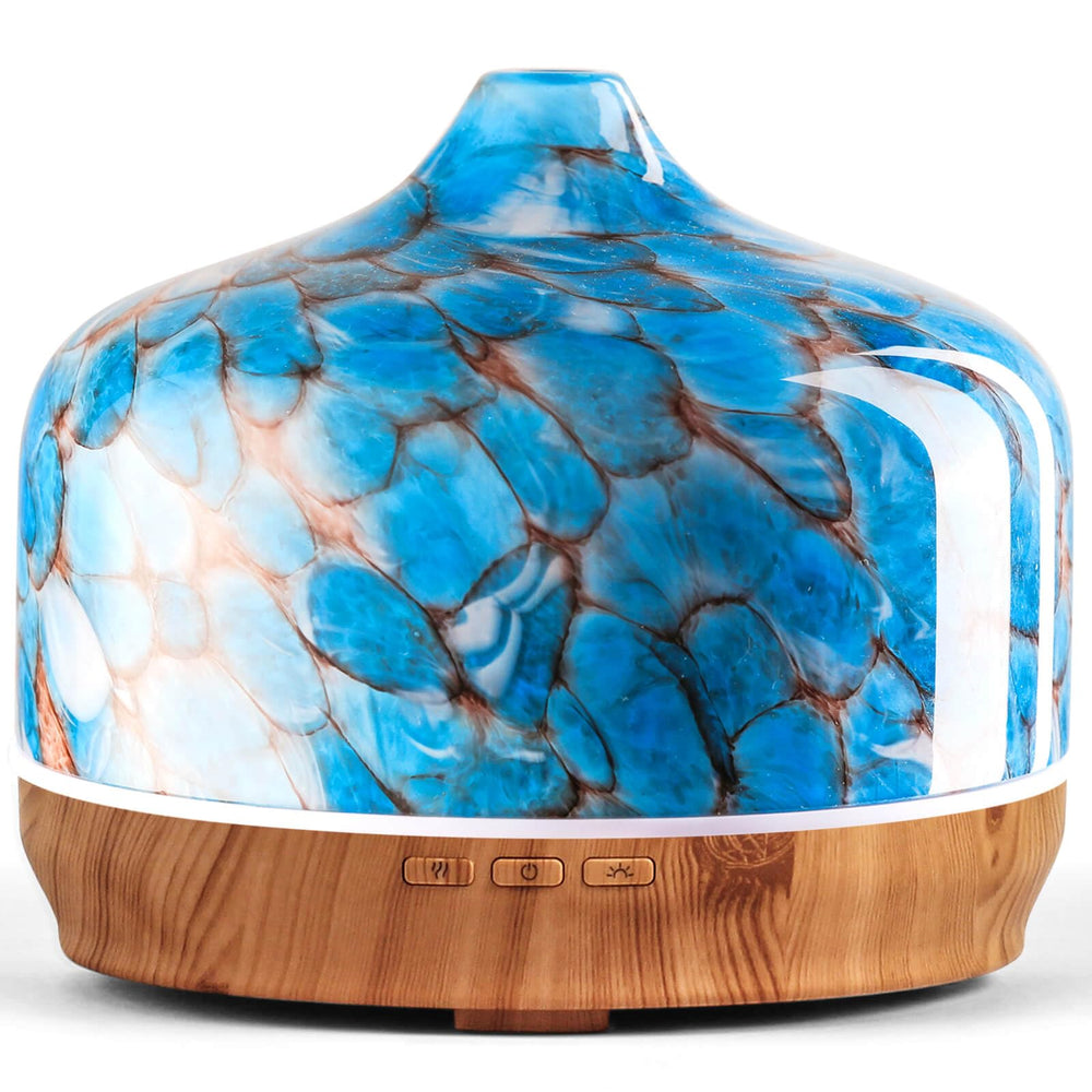 Porseme 500ml glass diffuser with starry pattern enhances ambiance and calm