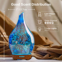 Porseme auto shut-off diffuser ensures safe use after hours during spa or yoga sessions.