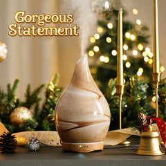 Porseme desert diffuser wood base complements modern decor and stability.