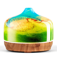Porseme diffuser with glass base and star cover enhances calming ambience