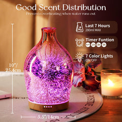 Porseme diffuser top view highlights compact design ideal for desks and shelves.