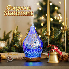 Porseme diffuser emitting seven LED colors for customizable mood lighting