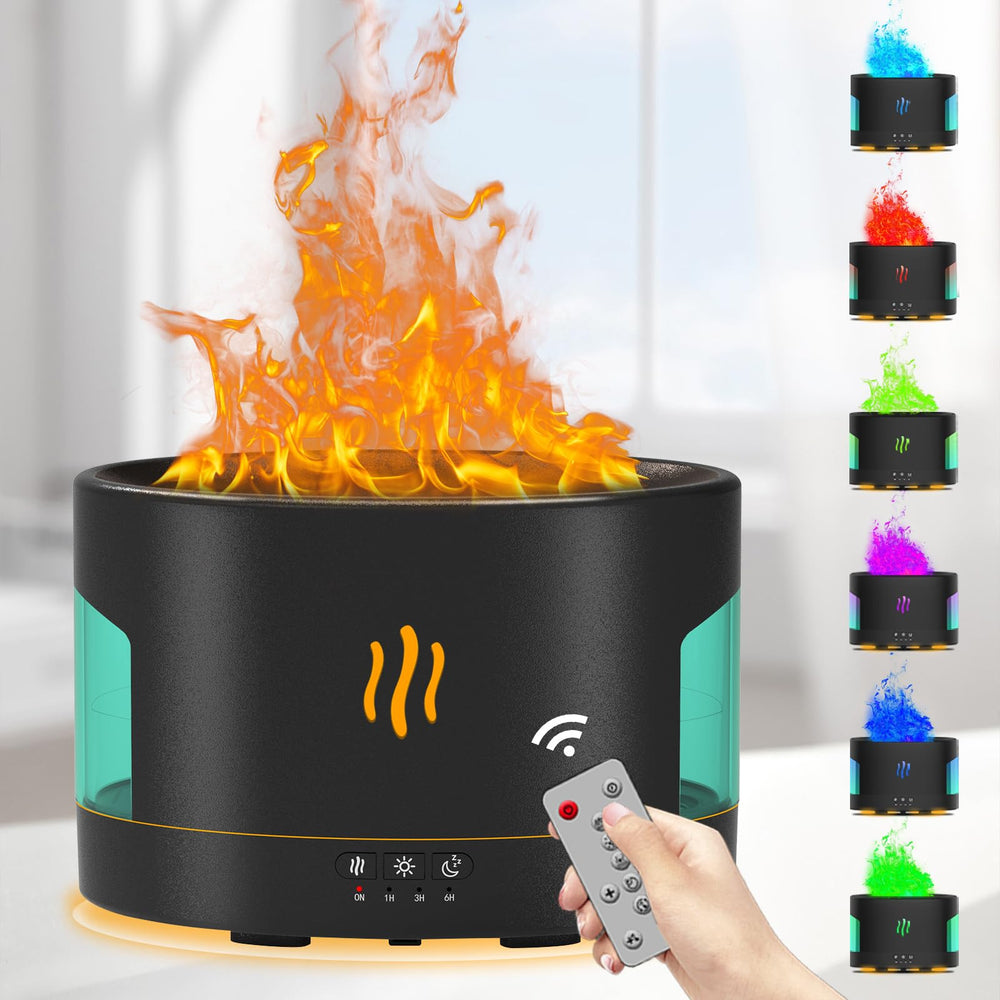 POSVIU oil diffuser flame effect for cozy evenings and romantic ambience