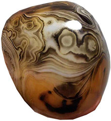 Pounique banded lace agate promotes calm focus during meditation