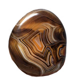 Pounique banded lace agate specimen for meditation and grounding
