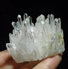 Pounique Clear Quartz Cluster Point drusy for meditation and home decor