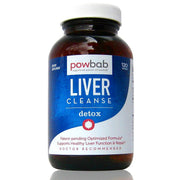 Powbab Liver Cleanse Detox bottle featuring the patent-pending formula for daily liver support.