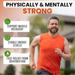 PowderVitamin Electrolytes Plus dry pouch for convenient travel hydration.