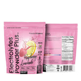 PowderVitamin Electrolytes Plus Raspberry Lemonade bottle for sugar-free hydration.