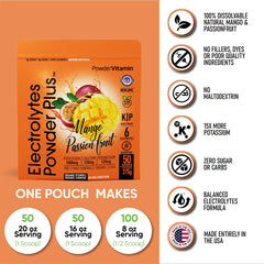PowderVitamin Electrolytes Powder Plus magnesium 120mg supports post-workout recovery