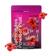 PowderVitamin Electrolytes Powder Plus bottle ready for post-workout hydration.