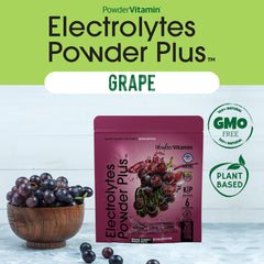 PowderVitamin Electrolytes Plus dissolving in water to restore minerals