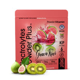 PowderVitamin Electrolytes Powder Plus tub front for keto hydration.