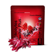 PowderVitamin Electrolytes Powder Plus hibiscus pouch for sugar-free hydration on the go