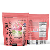 PowderVitamin Electrolytes Plus pouch front in Guava Kiwi flavor for keto hydration