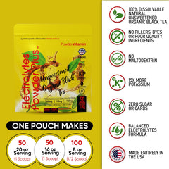 PowderVitamin Electrolytes Plus scoop included for precise servings.