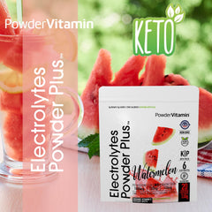 PowderVitamin Electrolytes being stirred in a glass for a refreshing hydration moment.