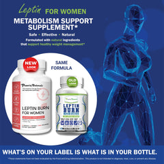 Power By Naturals leptin ingredients with green tea and raspberry ketones suggesting metabolic support.