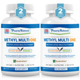 Power By Naturals Methyl Multi One: botella de cápsulas para energía diaria.