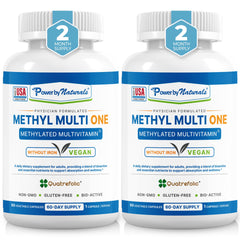 Power By Naturals Methyl Multi One: botella de cápsulas para energía diaria.
