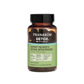 Pranarom Aromaboost Detox bottle with herbal formula for gentle daily support.