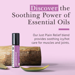 Just Plain Relief diffuser ambiance with relaxing essential oil aroma