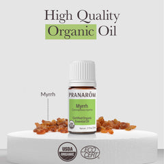 Pranarom Myrrh essential oil vapor rub for respiratory comfort