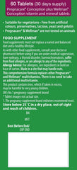 Close-up of Pregnacare Conception and Wellman Conception tablets showing texture and color.