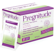 Pregnitude balance bottle pour shows easy, tasteless fertility support for daily use.