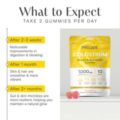 Prelude Bovine Colostrum Chews daily use idea with product in hand