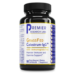 Premier Research Labs Colostrum-IgG capsules bottle for daily immune support