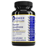 Premier Research Labs Glutathione Complex bottle front for daily antioxidant support.