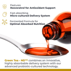 Premier Research Labs Green Tea-ND packaging on shelf signals vegan friendly features